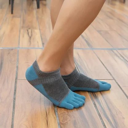 Blue Toe Socks