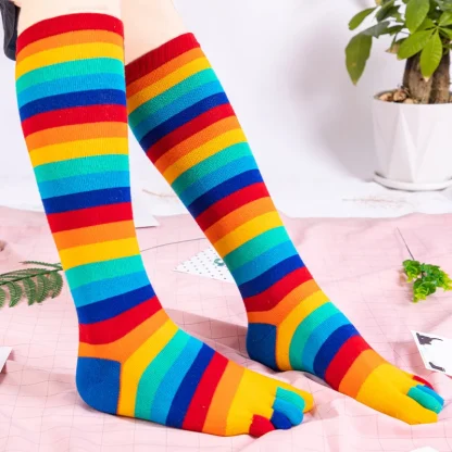 Rainbow Toe Socks