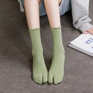 Green Toe Socks